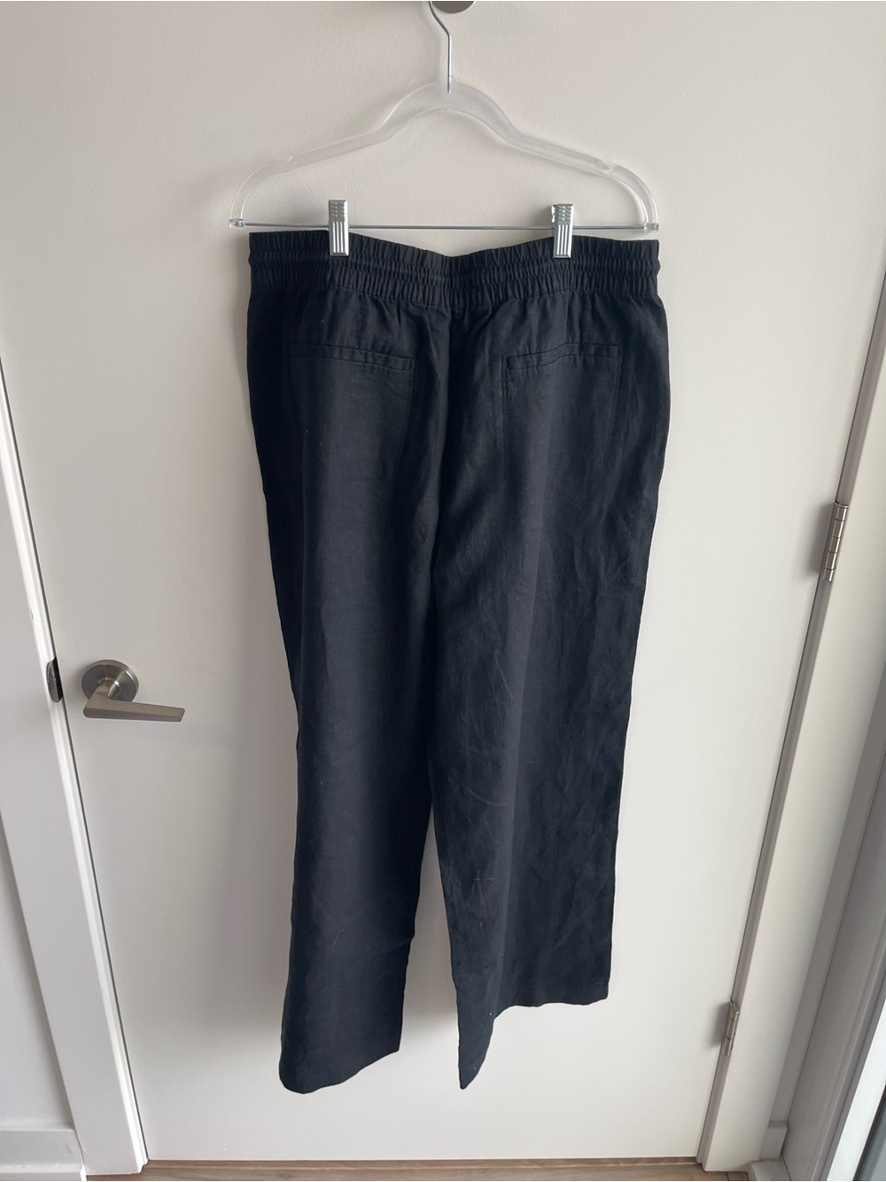 Athleta Black Linen Retreat Pants